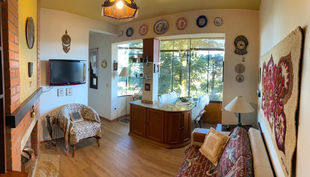 Apartamento Vista inspiradora em uma localização imbatível! Gramado Exterior foto